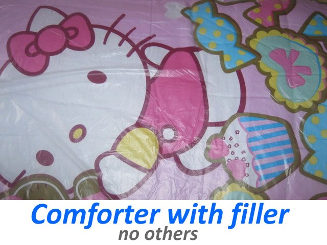 100 x 120cm tegneserie baby tremmedyne baby dreng pige dyne pink baby dyne med fyldstof bomuld babysengebetræk  cp03: Kitti