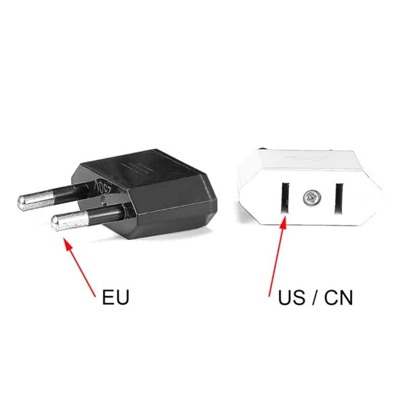 US to EU Conversion Plug European Outlet Plug Power Adapter Input from Usa to Europe Travel change-over plug