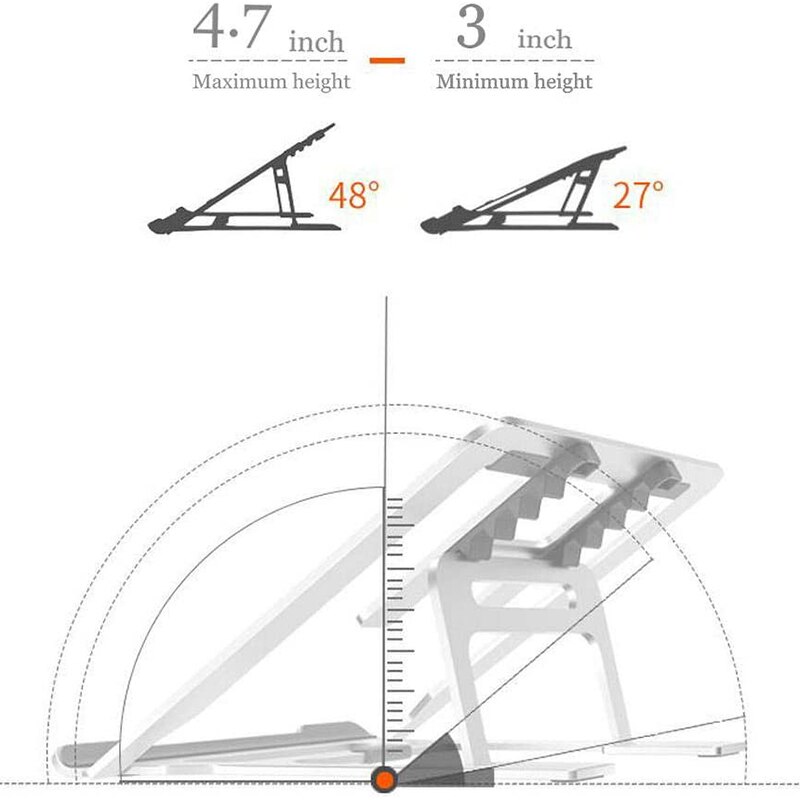 Multi-Angle Laptop Stand,Portable Ergonomic Laptop Stand, for Dell, HP, Lenovo Huawei More 7-17 inch Laptops