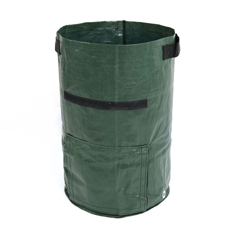 Organic Waste Kitchen Garden Yard Compost Bag Environmental PE Cloth Planter Outdoor Gardening Planting Bag: Default Title