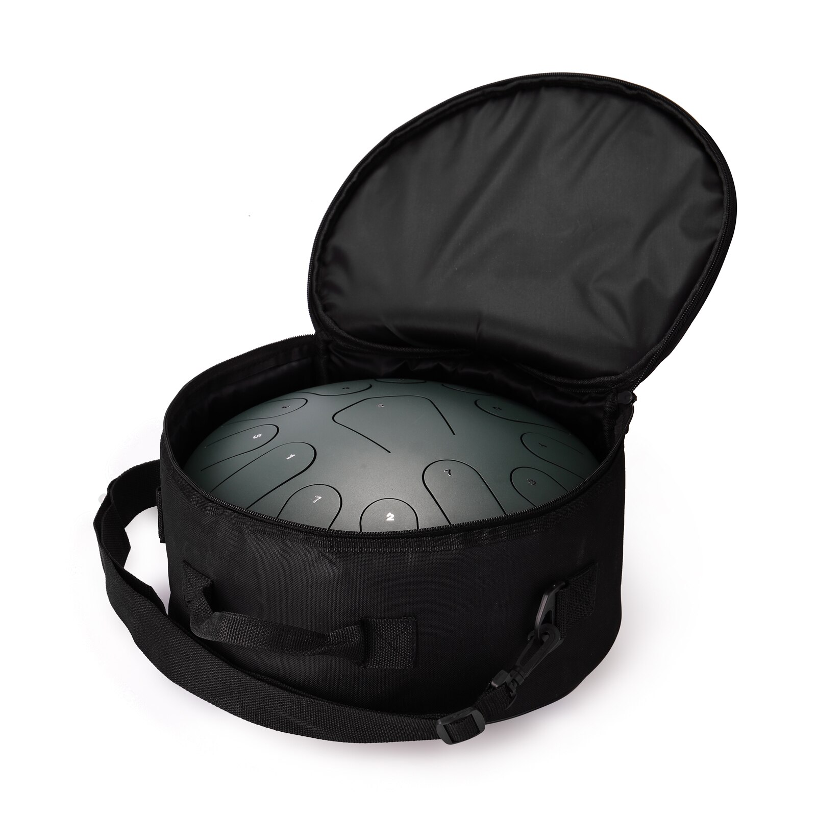 12 inch 13-Tone Steel Tongue Drum Mini Hand Pan Drums with Drumsticks Percussion Musical Instruments