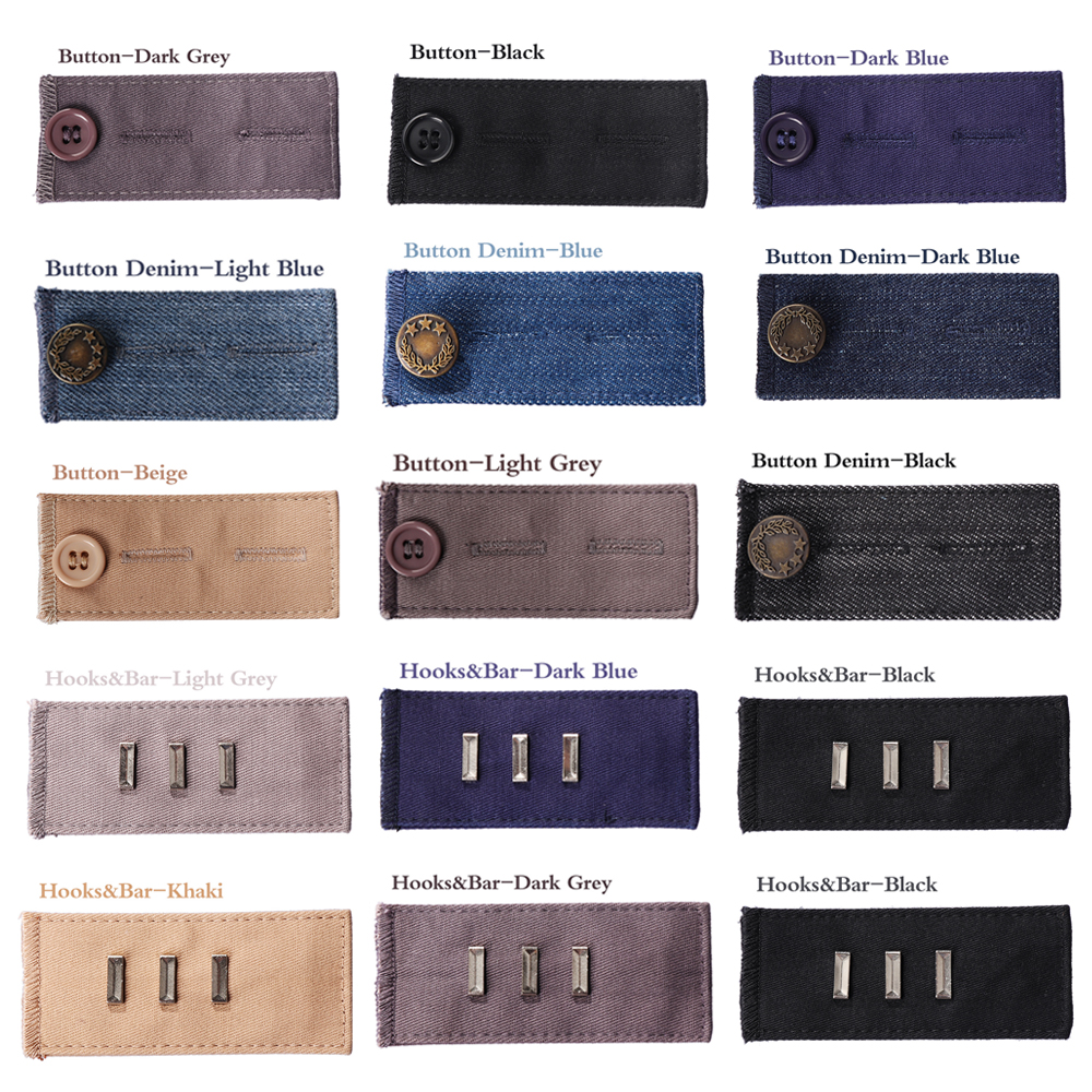 Unisex Waist Band Pant Extender Belt Tight Trousers Jeans Skirts Maternity Button Hooks Washable Gadgets Garment Accessories