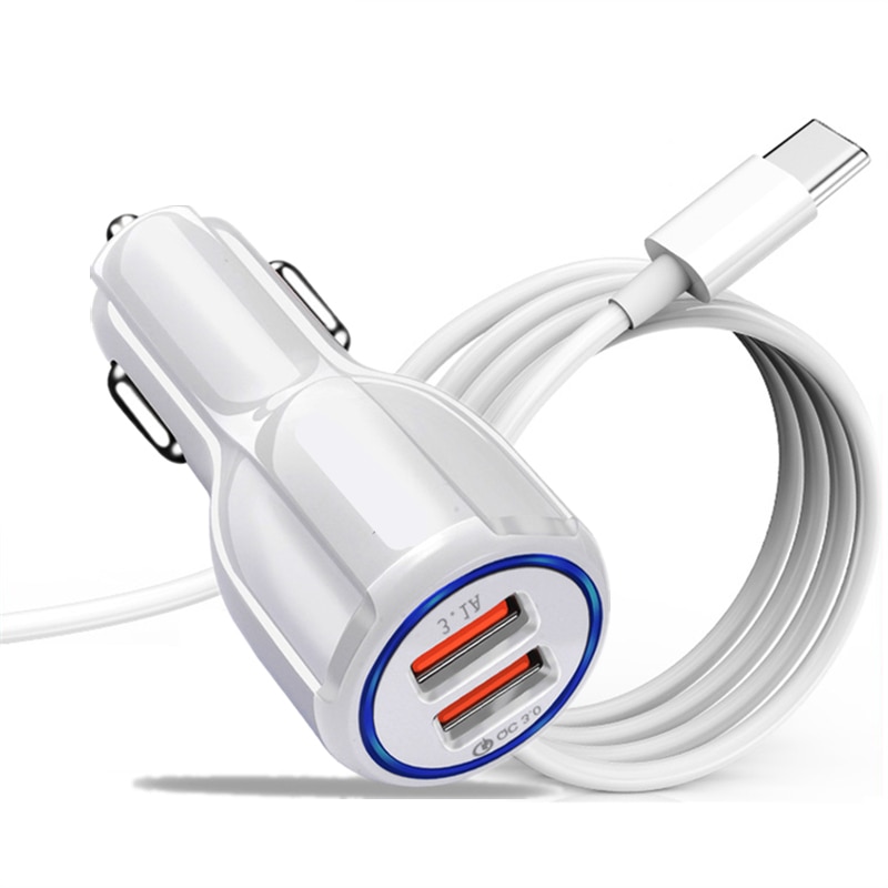 For Redmi Note 7 Y3 K20 K30 Xiaomi mi8 se mi9 mi10 Fast Charging Car Charger USB C Cable For Gionee F9 Plus Google Pixel 4 XL 3a