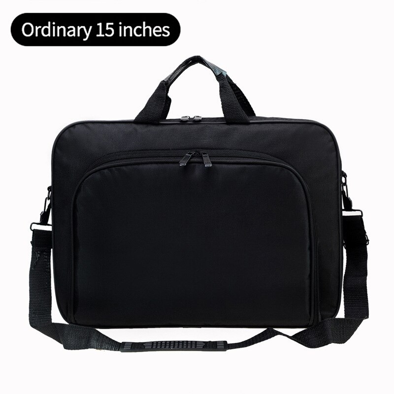 Bolsa para laptop masculina 15 17 visual, bolsa de mão para escritório empresarial, bolsa de ombro preta de nylon casual, bolsa de armazenamento de documentos xa260m: Ordinary 15 inch