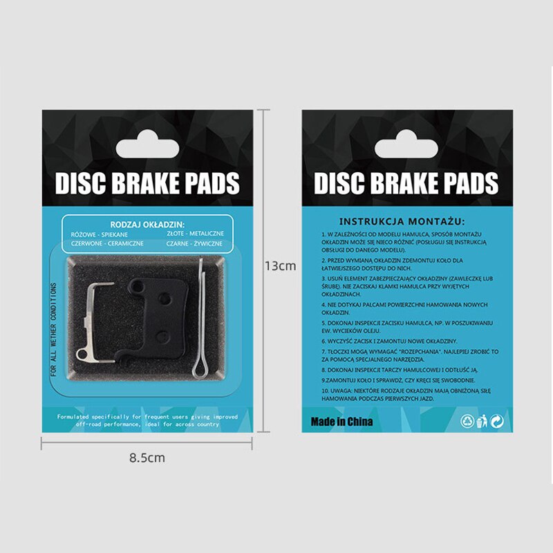 Pastillas de freno para bicicleta de montaña, 4 pares, semimetálicas, freno de disco hidráulico, para BB5, M355, M446, SHIMANO, SRAM, AVID, HAYES
