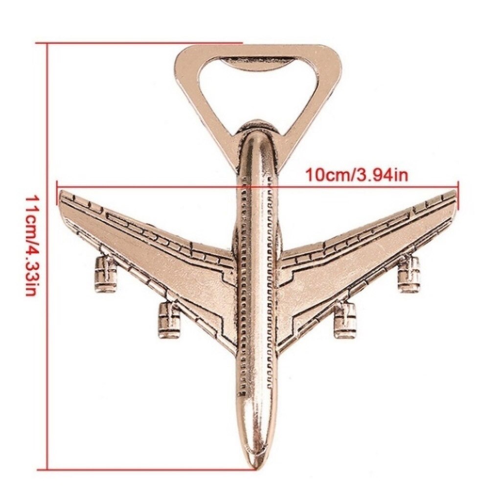 1PC otwieracz robić butelek samolot pióro kształt Soda szklana czapka piwo Palma Bryza otwieracz robić butelek na ślub narzędzie kuchenne złoty kolorowy prezent