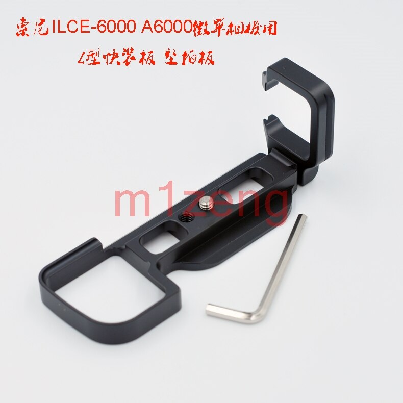 LB-A6000 placa L de liberación rápida/soporte base de agarre de mano para Sony A6000 ILCE-6000 RRS SUNWAYFOTO markin trípode Compatible: black
