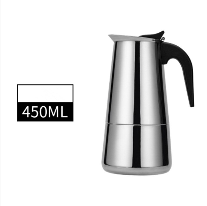 Rvs moka koffie pot europese stijl koffiekopje espresso pot cafetera melk werper thee maker