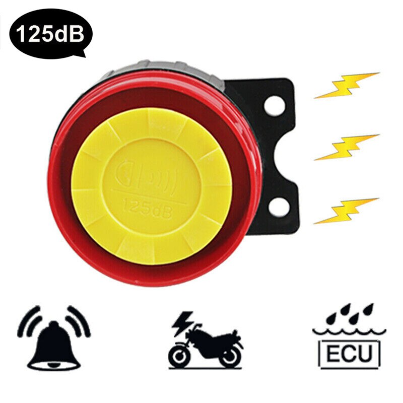 12V Motorcycle Bike Anti-theft Security Alarm System Scooter 125db Remote Control Key Shell Motorcycle Speakers Bike Alarm