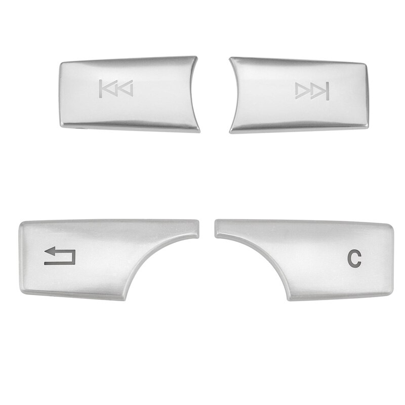 Pegatinas de cubierta de botones de volumen Multimedia para coche, embellecedor para Mercedes Benz clase C W204 GLK X204 E clase W212 2007