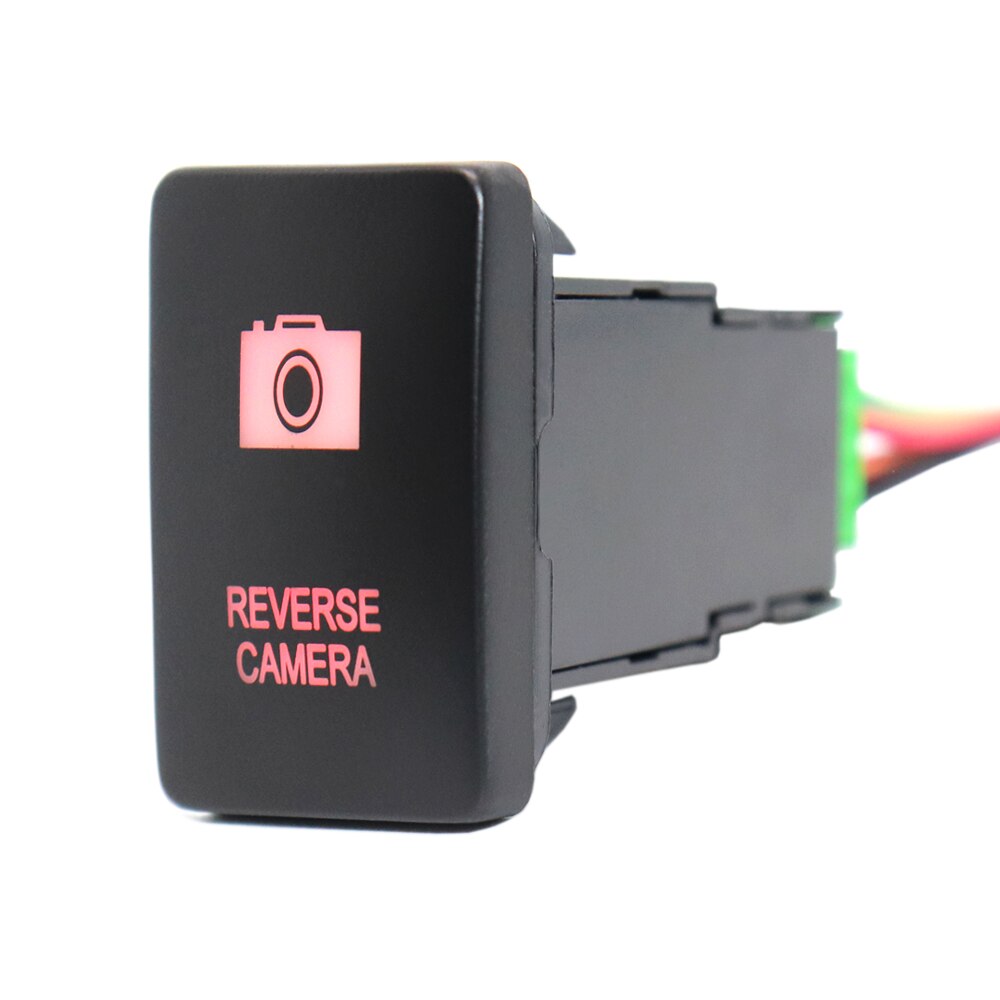 12V Reverse Camera Pushbutton Switch ON-Off Green ... – Vicedeal