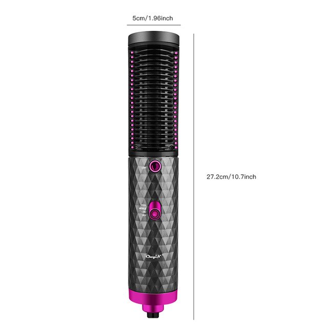 Multifunction Air Brush Electric Hair Dryer Low Noise Hair Curling Roller Wet Dry Hair Straightening Iron Comb: Default Title