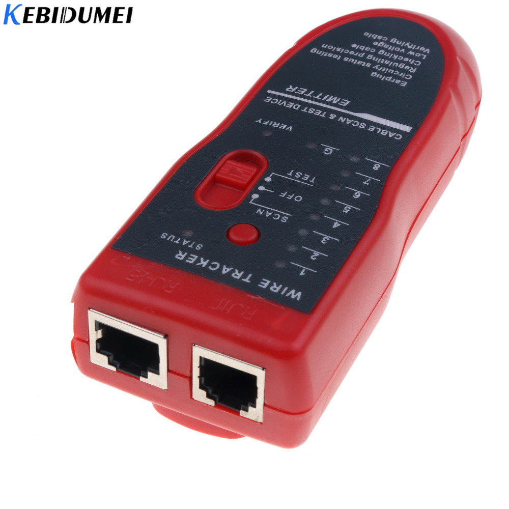 Kebidume cat 5 rj45 ethernet-lan-netzwerkkabeltester, detektor,  rj11- telefon-telefonkabel-tracker, diagnose-tonleitungsfinder