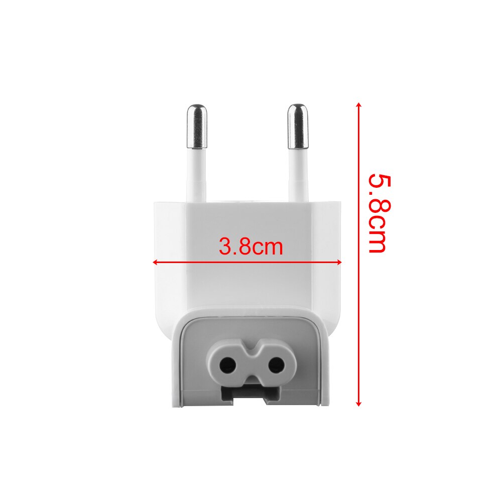 1pc for EU AC Power Wall Plug Duck Head For Apple MacBook Pro Air Adapter Charger Power Supply Laptop Adapter Conversion