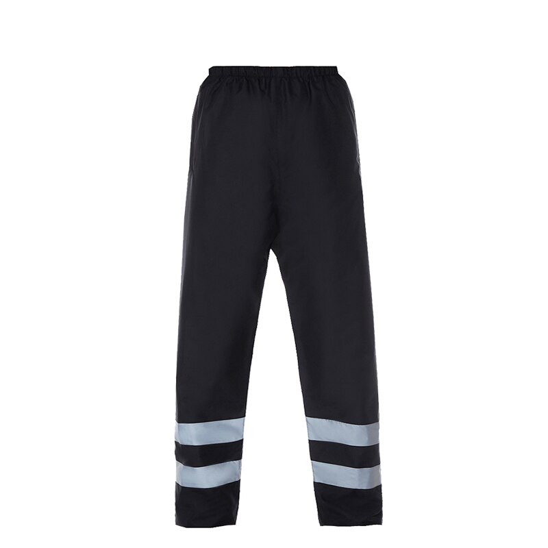 Safety Reflective Jacket Windproof Waterproof Cycling Jacket Bike Bicicleta Motocross Windcoat Long Sleeve Cycling Raincoat: Black pants / XXXL