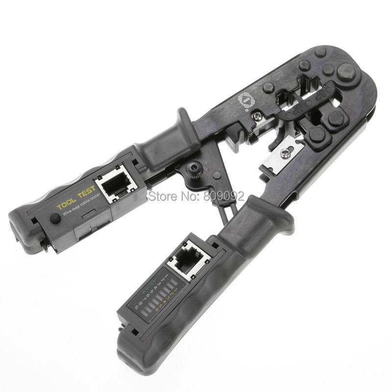 TL-N568CR Network Tellphone LAN Cable Stripper Crimper Cutter Tester RJ45/RJ12/RJ11 8P 6P Network Crimper Tester