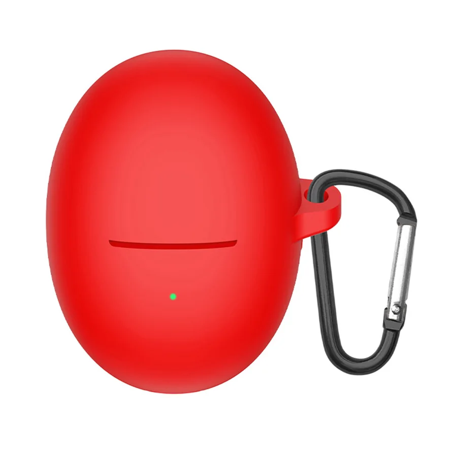Silikonowe etui ochronne robić Huawei Freebuds 6 Bezprzewodowe etui na słuchawki Bluetooth robić Huawei Freebuds 5 6 Pokrowiec z haczykiem: 2xs / Czerwony