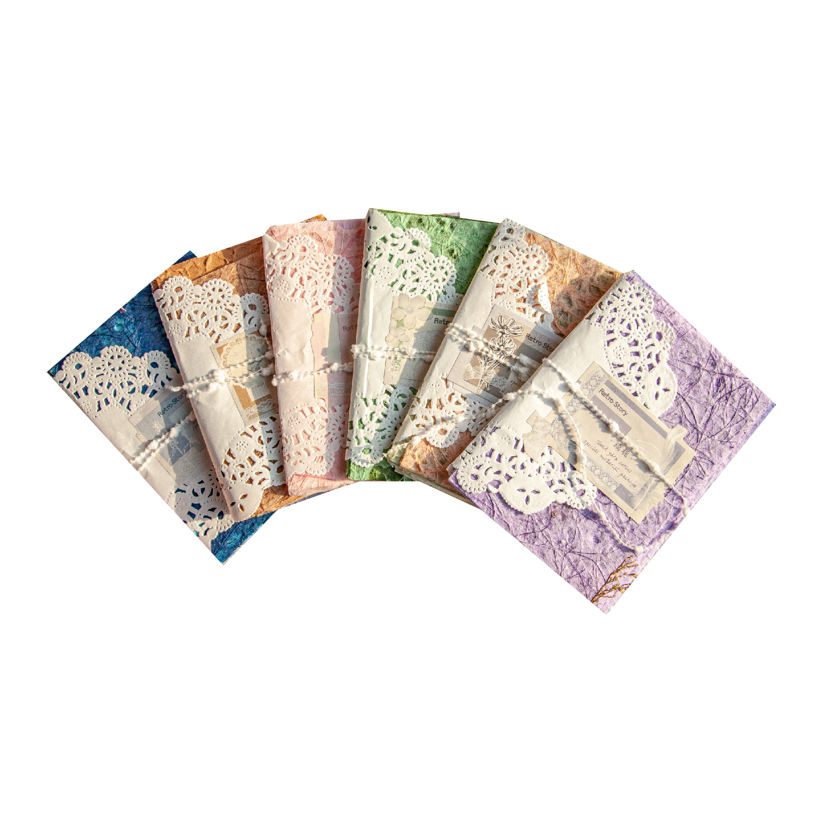 16 Uds. De materiales mixtos Vintage, papel de encaje, materiales para álbum de recortes, álbum de fotos DIY, diario de Collage, Material de papelería , papel