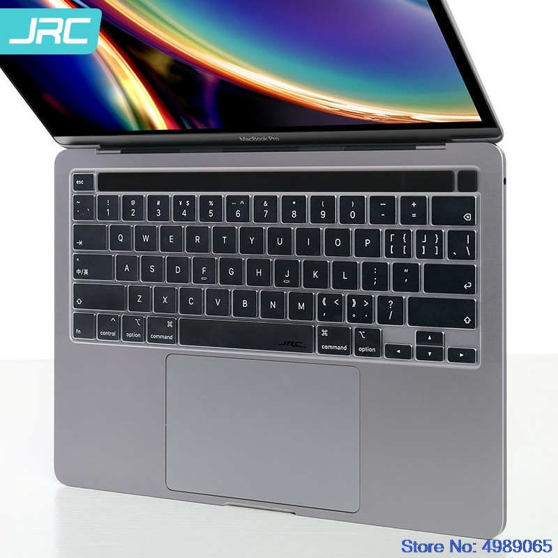 til macbook pro 13 tommers  a2251 a2289 og macbook pro 16 tommers  a2141 med ta på idtpu tastaturdekselbeskytterhud