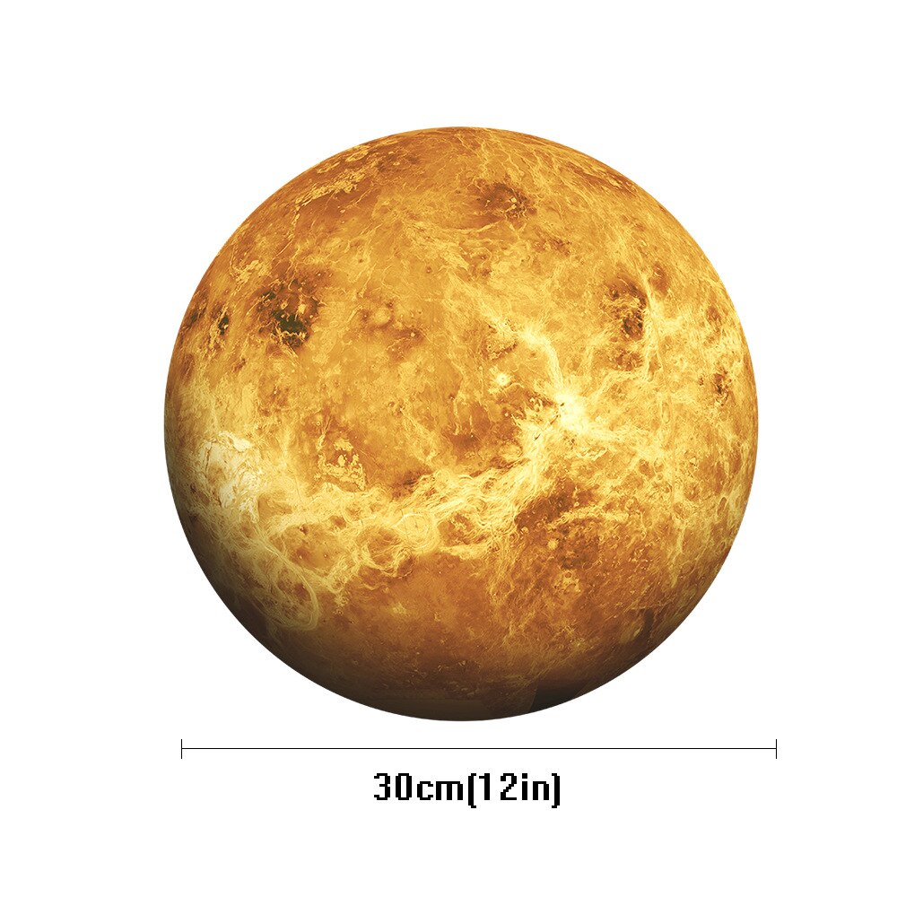 Moon Luminous Wall Stickers Eight Planets Solar System Stars Glowing Stickers For Children's Room Decoration: D