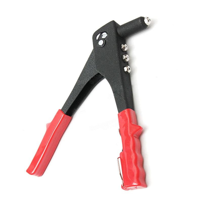 Popnit pistol kit manuell handnitare heavy duty verktyg reparation 40 nitar röd