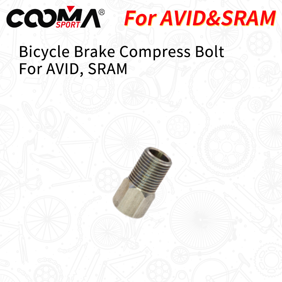 Fahrrad-Hydraulikbremsschlauchnadel und Olive für AVID SRAM Bremshebel-Bremssattel, Widerhaken und Kompressionsverschraubung, Typ M2.0, Rot/Silber