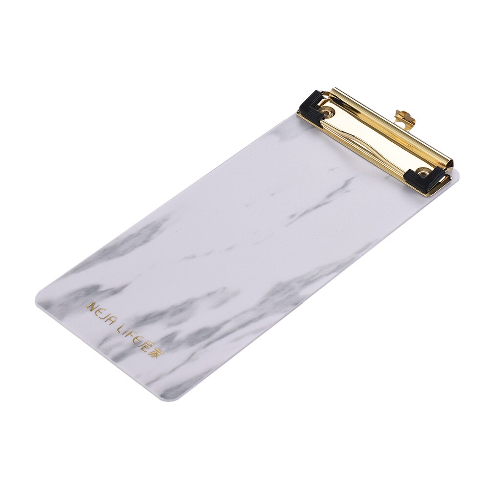 Plastic Klembord Marmer Patroon Bestand Map Met Metalen Clips Verticale Clip Boards Papier Schrijven Pad Voor Verpleegkundigen Kids Bill Grootte