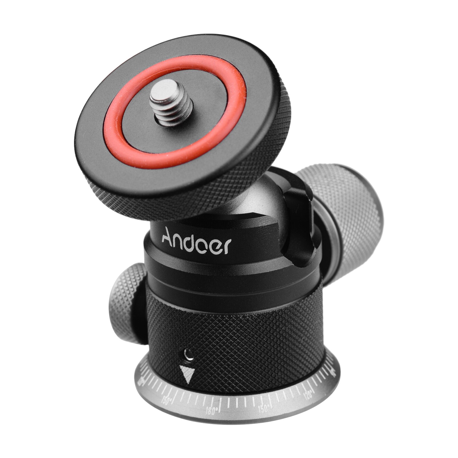 Aluminium Statief Balhoofd Mount Panoramisch Swivel 180 ° Flip Met Geschaald Base 1/4 Montage Voor Dslr Camera Statief montage