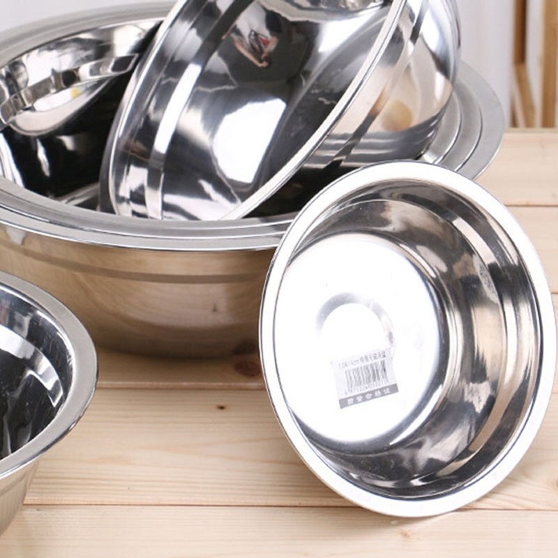 Cuenco para sopa de acero inoxidable, recipiente para condimentos de cocina, cuencos para sopa multifuncionales, Bol para mezclar de acero inoxidable