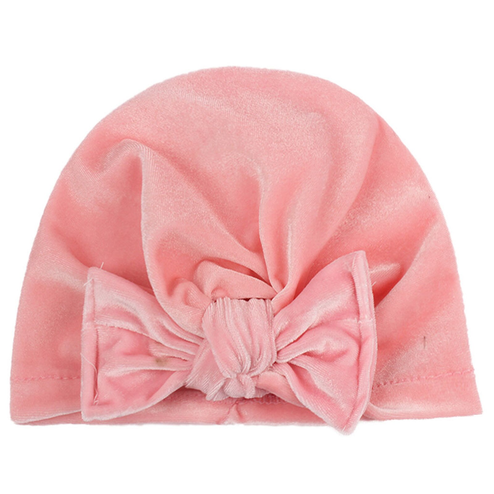 Knot Solid Pleuch Baby Headbands Toddler Headwraps Baby Flower Turban Hats Babes Caps Elastic Hair Accessories: C