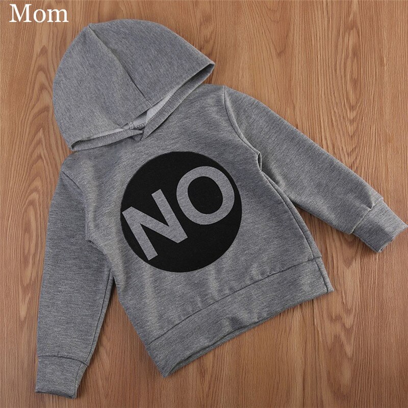 Maman et moi vêtements "oui" "non" lettre imprimé automne maman fille sweat sweat à capuche décontracté maman fils tenues C0530