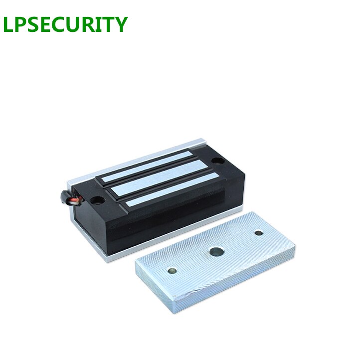 Lpsecurity elektronisk dørlås mini magnetiske låse 60kg dc 12 vdc 24 vdc 100 lbs em lås adgangskontrol elektromagnetisk lås
