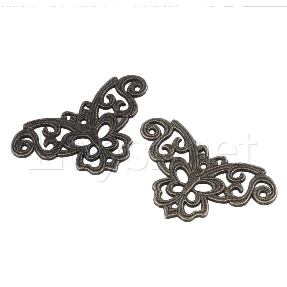 20x Antiek Brons Legering Hardware Voeten Hoek Protector Voor Houten Doos
