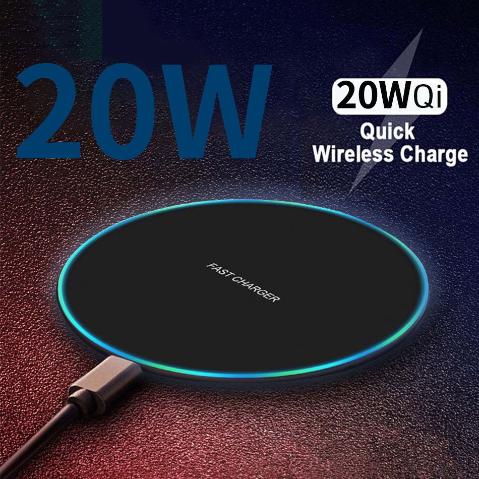 20W qi Wireless Charger for iPhone 11 12 X XR XS Max 8 fast wirless Charging for Samsung Xiaomi Huawei phone Qi charger wireless