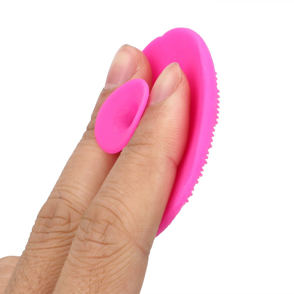 Face Cleaning Pad Cleanser Tool Facial Exfoliating Brush Skin SPA Scrub Soft Silicone 2 piece/set