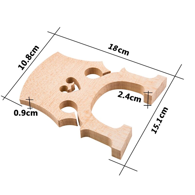 3/4 Regulated Double Bass Bridge Contrabass Bridge Upright Bass Bridge