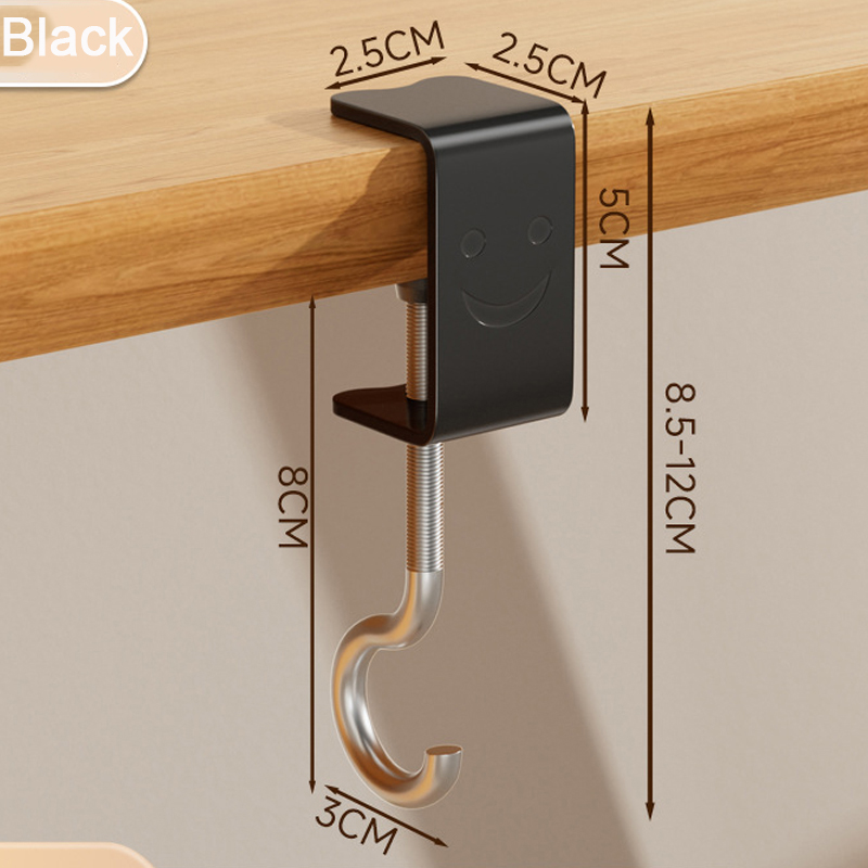 1/2 st justerbara skrivbordskrok utan håltagning kontorsbordskrok hängande väska student ryggsäck hörlurskrok: Xxl / Ljusgrön