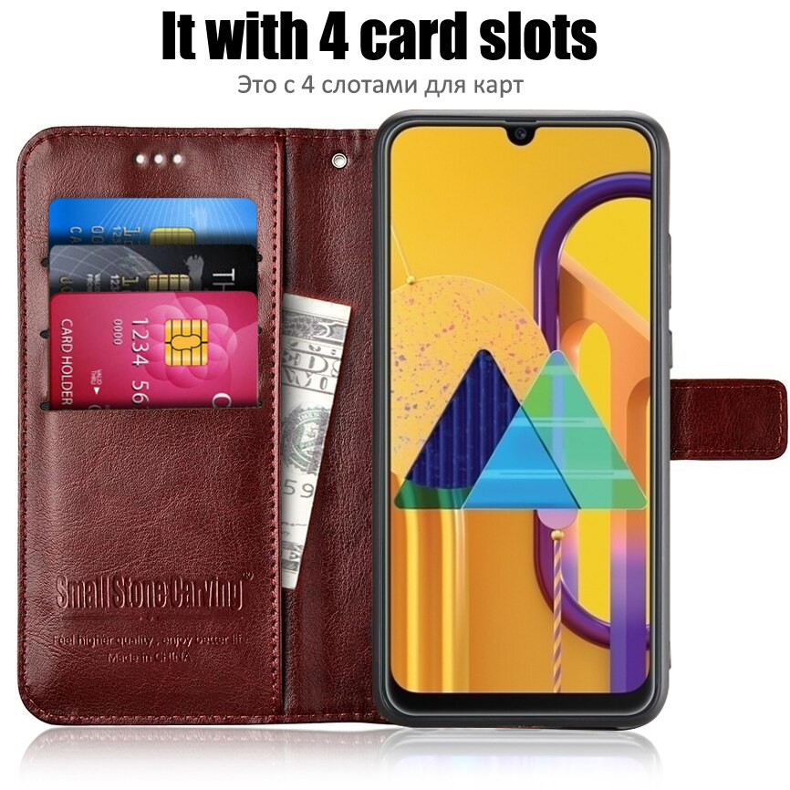 Per Samsung Caso di M21 In Silicone da 6.4 pollici caso di cuoio di vibrazione Per Samsung Galaxy Caso di TPU Coque per Samsung M21 M21 m215F M115F