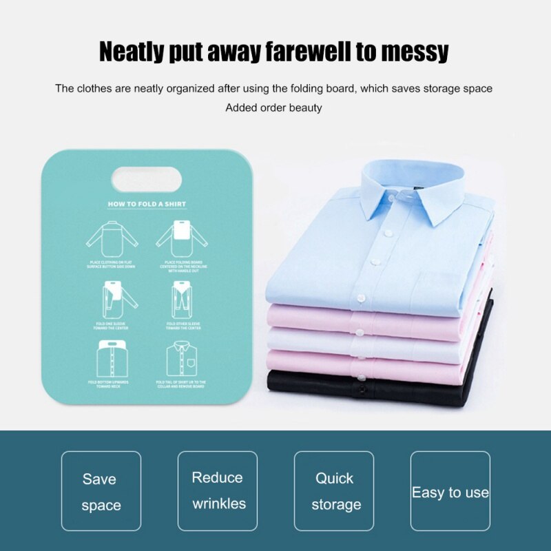 Household Cloth Folding Board Child/Adult Clothes Folder Closet Clothing Folders Board Organizer Laundry Storage