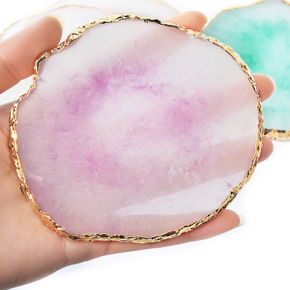 Resin Storage Painted palette Tray Jewelry Display Plate Necklace Ring Earrings Display Tray Decoration Organizer