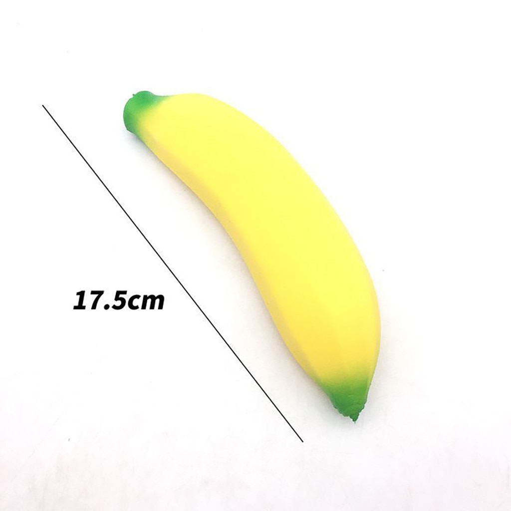 Fidget Toys Jumbo Banana Stress Reliever Scented Super Slow Rising Squishy Squeeze Toy Big Size Kids Toys Zabawki Antysresowe