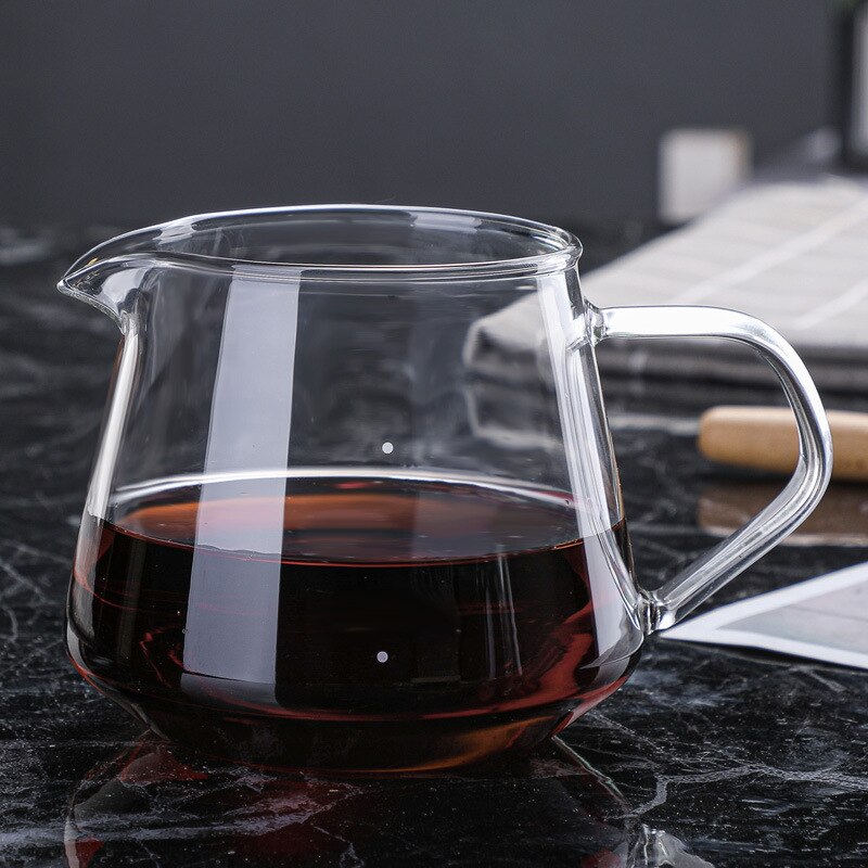 Wood Filter Glass Coffee Sharing Pot Coffee Set Coffee Pot Coffee Filter Cup Filter Paper Glass Coffee Filter