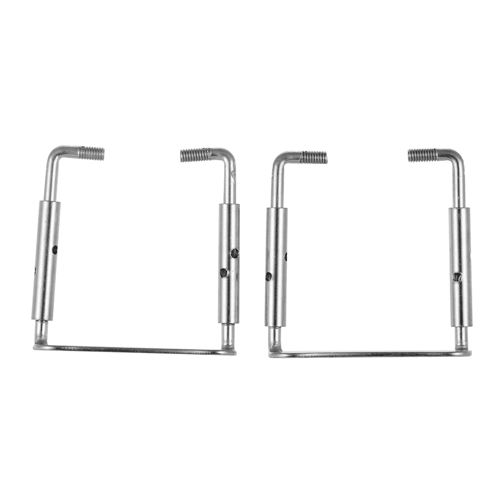 Abrazadera con tornillos para el soporte de la barbilla del violín 4/4 , tornillo de fijación Chinrest para piezas y accesorios de violín 4/4, 2 uds: Plata