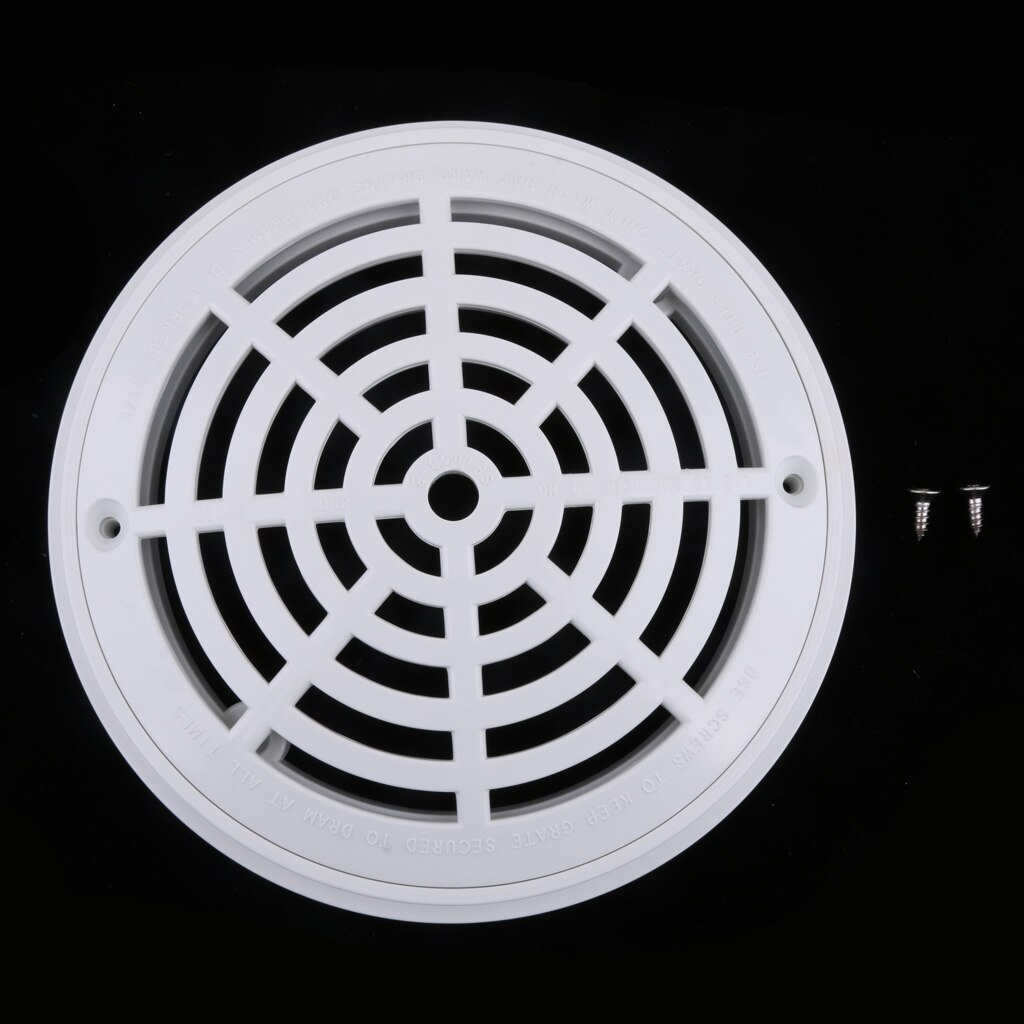 Plastic 8&#39;&#39; Main Drain Cover Anti- Suction Outlet Fittings Accessary