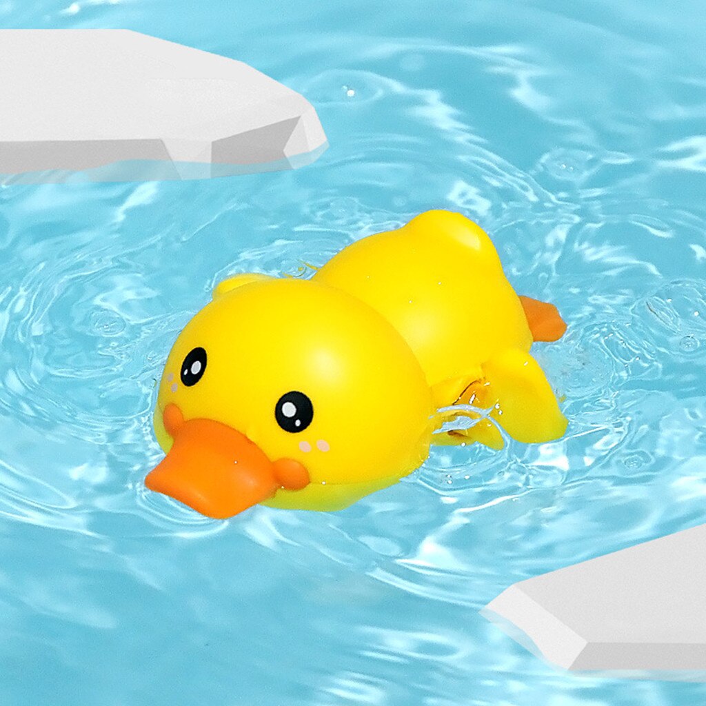 Giocattoli da bagno catena per acqua per bambini orologio simpatico cartone animato animale tartaruga neonato nuoto pinguino pesce avvolto bambini spiaggia bagno d&#39;acqua giocattolo: YELLOW