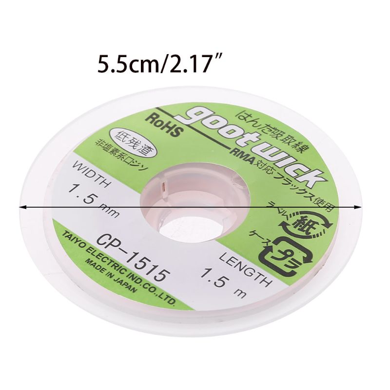 Desoldeerlint – 1,5 Meter, 3,5 Mm Breed, Koper, Voor Het Verwijderen Van Soldeer (roze Goud/wit, 20 G)