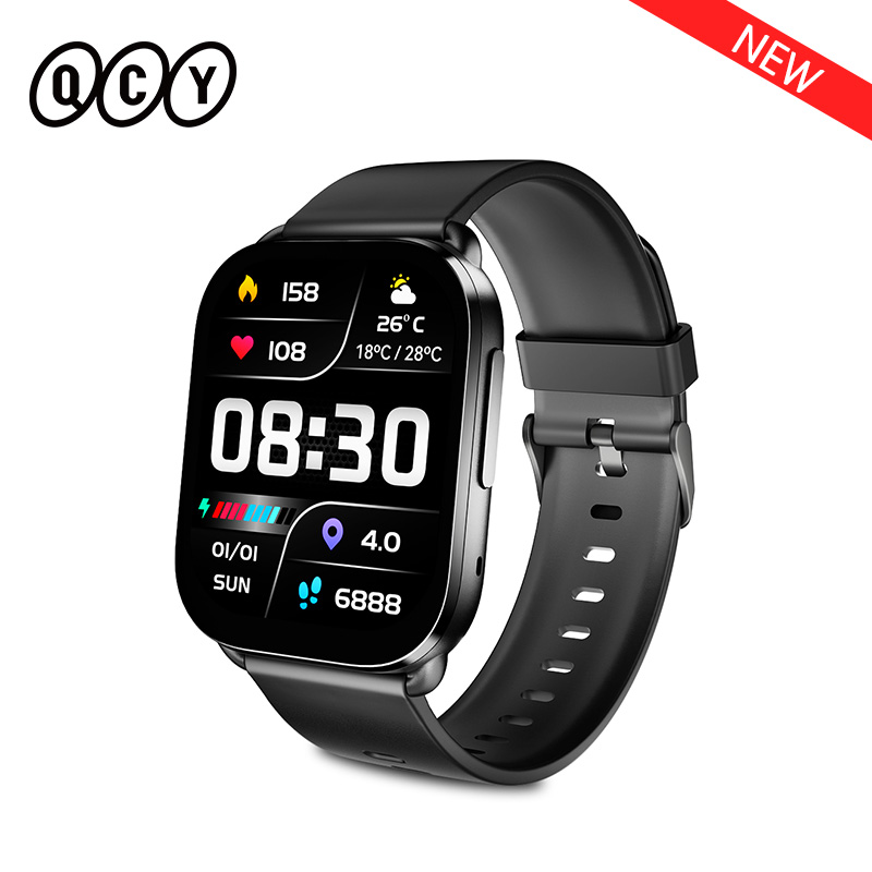 Zegarek QCY GS Smartwatch 2.02 ''w pełni dotykowy ekran połączenie Bluetooth sport opaska monitorująca aktywność fizyczną inteligentny zegarek