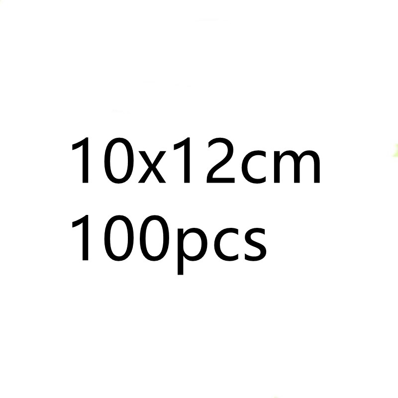 100pcs/pack Resealable Plastic Zip Lock Bags Clear Poly Zip lock Bag Food Storage Reclosable Vacuum Fresh Organize Bag: 10x12