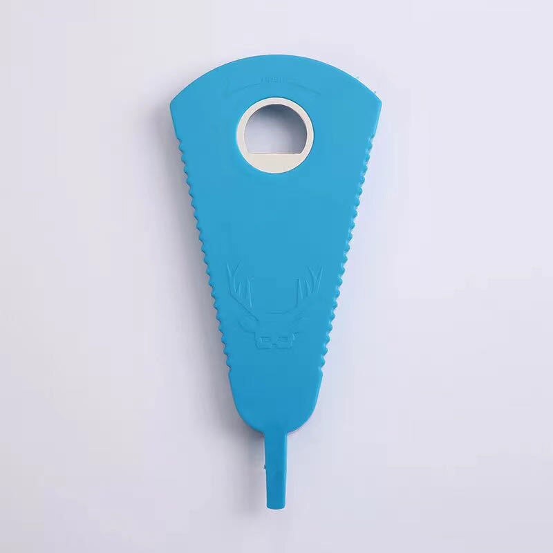 Abrelatas ajustable Multi-función de abridor de Botella S tapas tarro abridor ahorro de trabajo tornillo abrelatas cocina Gadget: blue