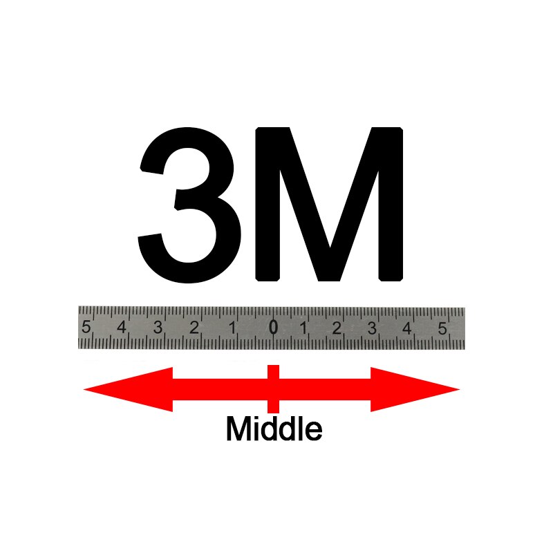 1-3M Miter Track Tape Measure Self Adhesive Metric Stainless Steel Scale Ruler For T-track Router Table Saw Woodworking Tool: 3M-Middle